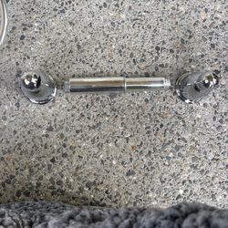 Silver Toilet Paper Holder