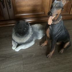 Dos Perros De Adornos De Sandicast