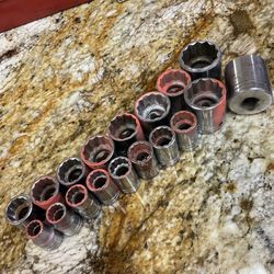 Proto 12 point Socket Set 1/2” Drive