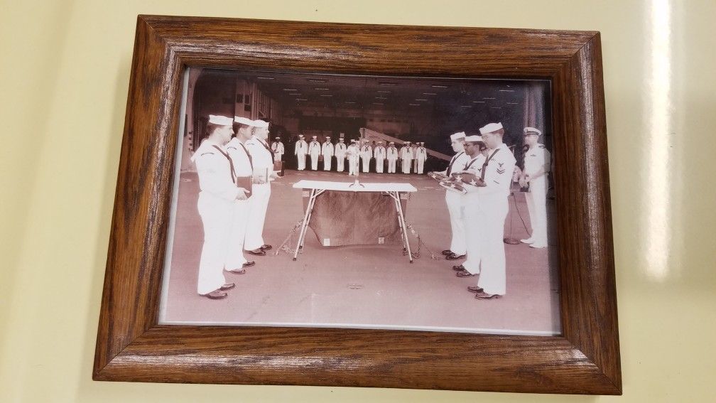 Sailor funeral framed picture