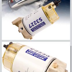 S3227 9-37882 18-7922 Fuel Filter Marine Fuel Water Separator Assembly Replacement for Marine Outboard Motor Mercury Replaces# S3227 18-7948 9-37882 3