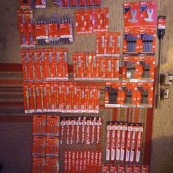 Milwaukee Drill Bits+ Saw Blades Ect