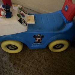 Disney Mickey Mouse Ride-On Toddler Car – Works, Good Condition