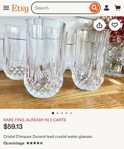 Cristal D’arques Durand Crystal 6 glasses