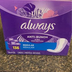 Always Anti- Bunch Liners-4 Items!($11.09+ Value)