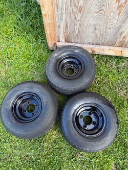 3 Golf Cart Wheels and Tires