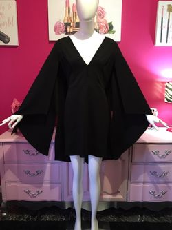 Ladies Black Batwing sleeve Dress