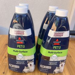 4 Bottles of Bissell Pet Multi-Surface Floor Cleaner! NEW!