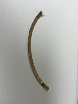 14K 2 TONE BRACELET, 7.5”