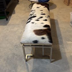Cowhide Bench
