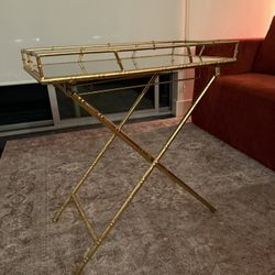 Gold Mirrored Accent Table