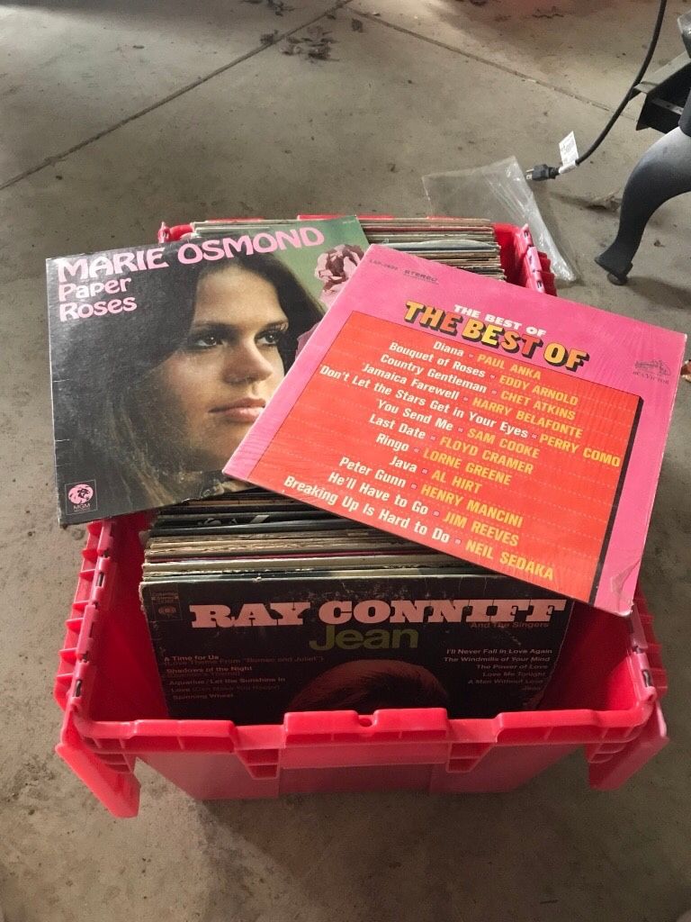 Tub of records