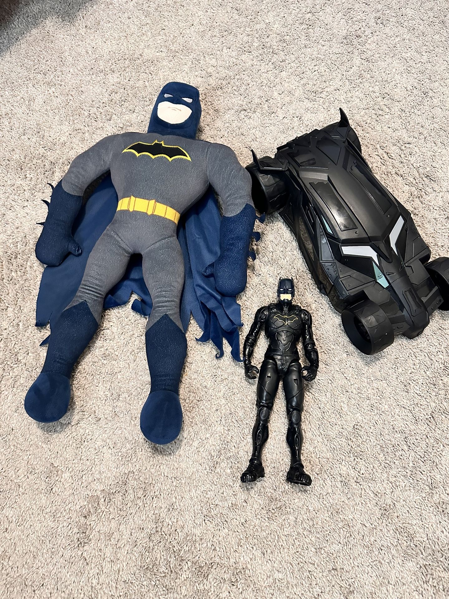 Batman Toys And Stuffed Figure - Like NEW!