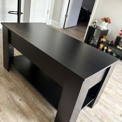 Black Lift-Top Coffee Table