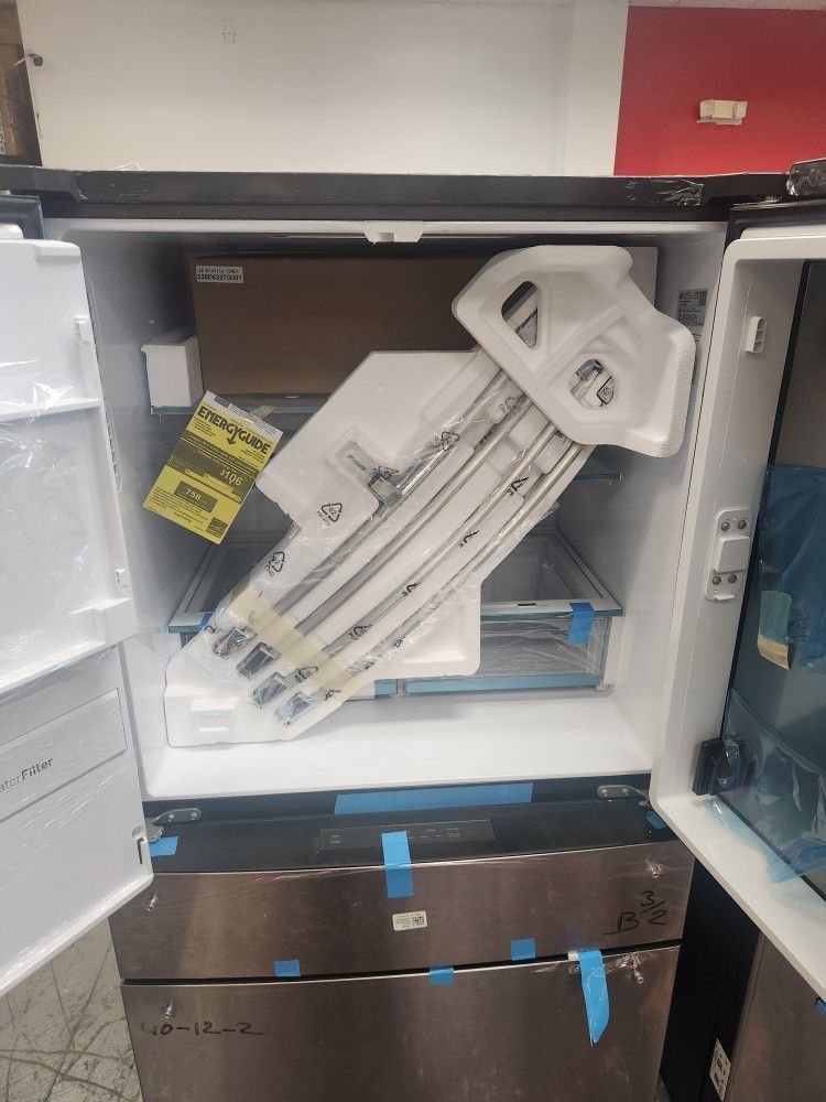 Ge Profile 36 Inch French 4 Door Refrigerator 27.9 Cu Ft Stainless Steel