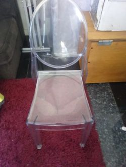 chair,Clear Thick Plastic 