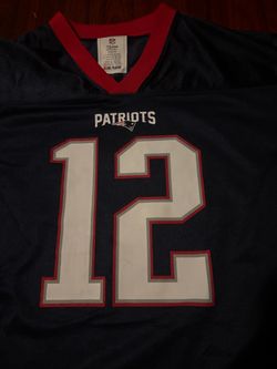 New England Patriots #12 brady NFL Jersey size XL youth