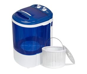 Portable Mini Wasning Machine 8 lbs Washing Capacity Semi-Automatic Compact Washer Spinner