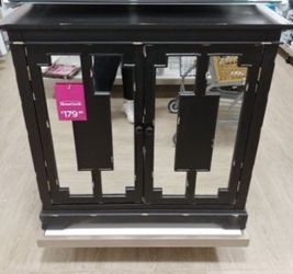 Mirrored wooden tv cabinet