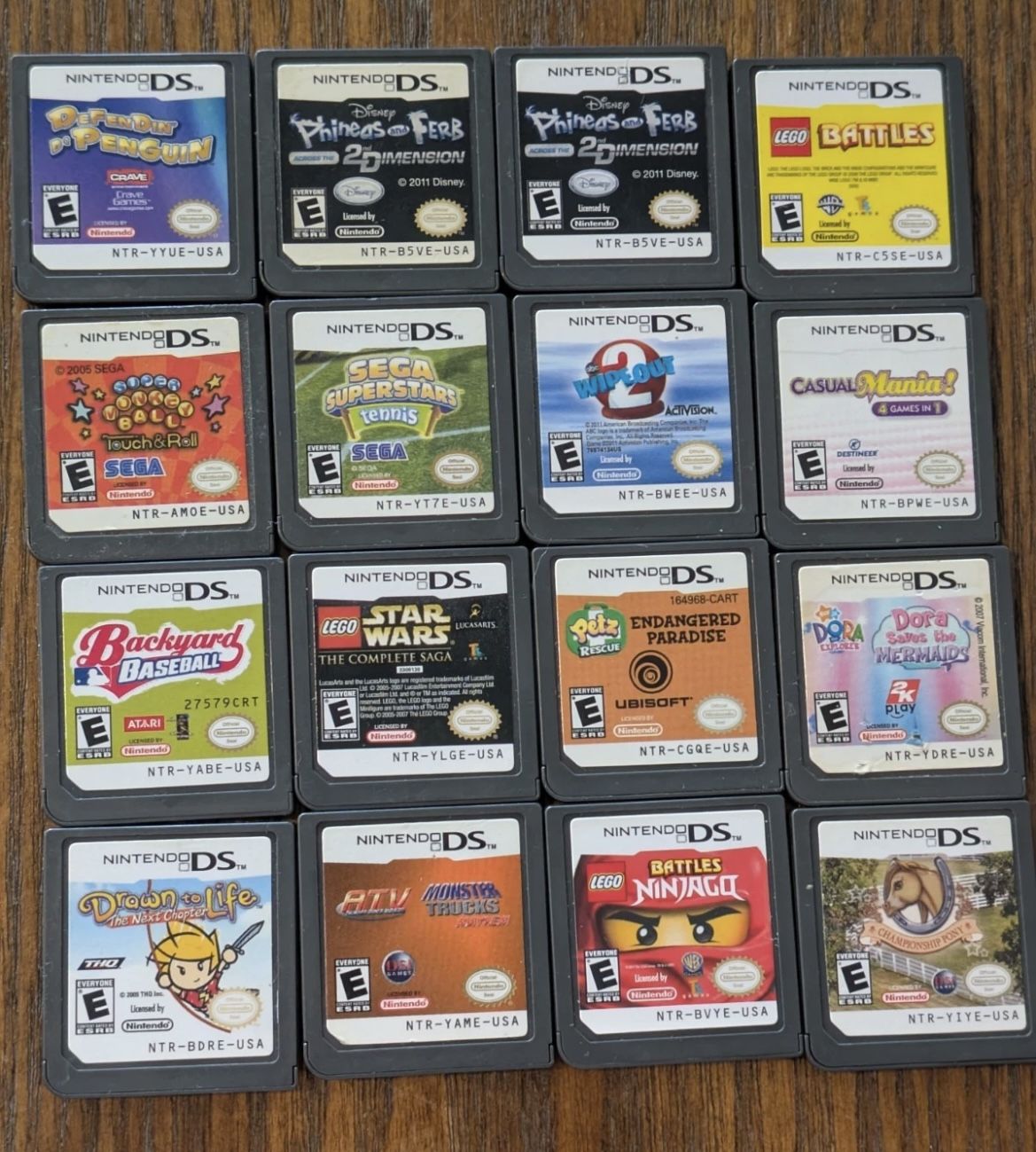 Nintendo DS 16 Game Lot
