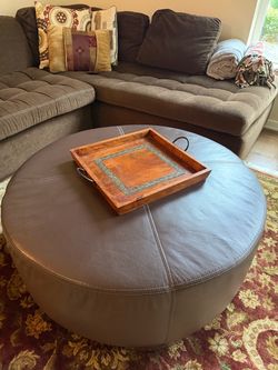 Leather Custom Made Ottoman