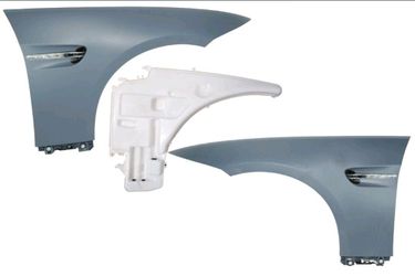 For 07-12 BMW E92 E93 3 Serie, M3 Style Fenders w/ Side LED Light & Water Tank 328i 335i 