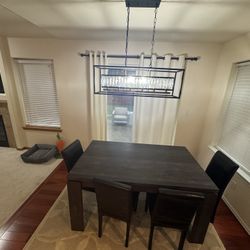 Solid Dining Table -Dark grey (FREE)