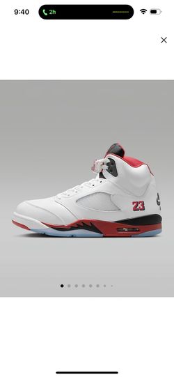 Air Jordan 5 Retro Fire Black Tongue