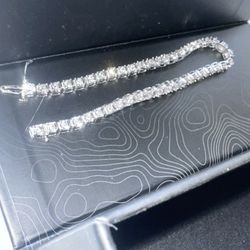 3kt Diamond Tennis Bracelet 10kt Solid White Gold 
