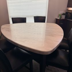 Marble Dining Kitchen Table