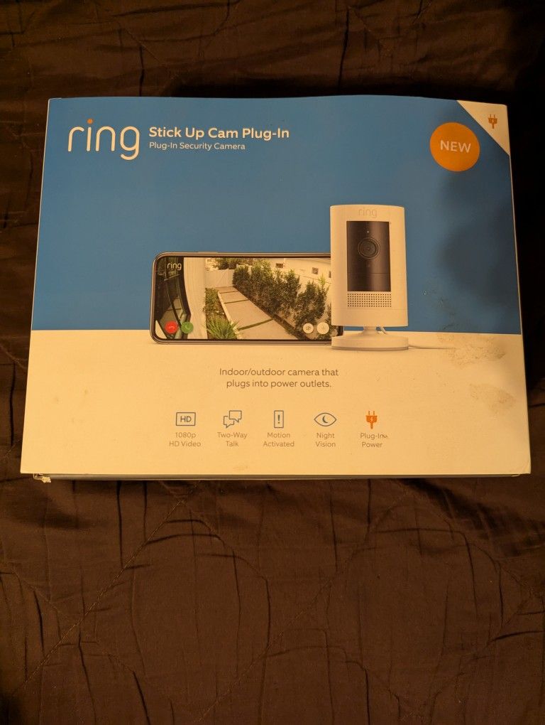 Ring Stick Up Cam Plug-in (NIB)