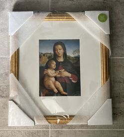 Madonna and child with book framed artwork