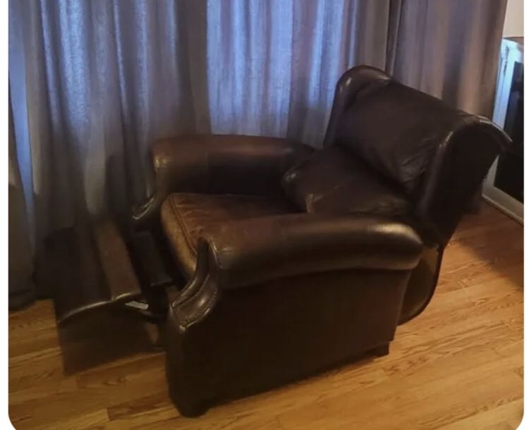 Tobacco Leather Sofa Bernhardt Recliner Chair