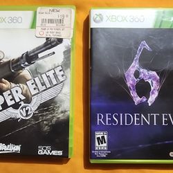 Xbox 360 Games Resident Evil 6 & Sniper Elite 