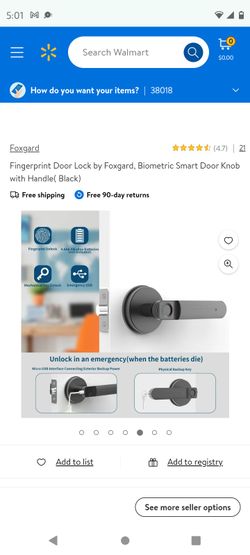Foxgurd Smart Fingerprint Door lock 