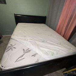 Queen Bed with Bed Frame