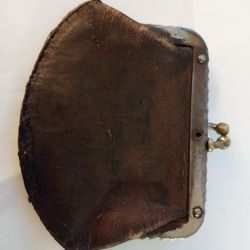 Rare Antique Or Vintage Leather Coin Purse(2.75")