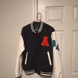 Forever 21 Men's Varsity/Lettermen Jacket With "A, 84" 