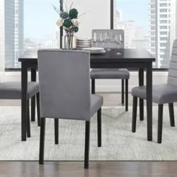Andreas Black Dining Set