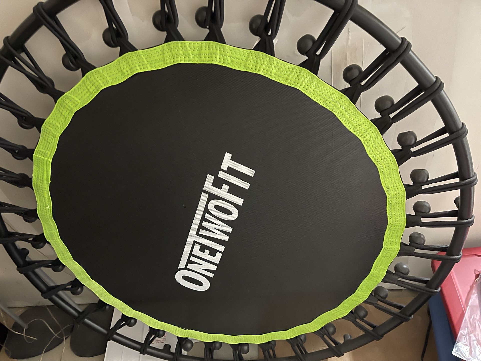 ONETWOFIT 42"/45" Rebounder Trampoline for Adults, Silent Mini Trampoline Indoor Exercise Fitness Trampoline Bungee Rebounder Workout Max Load 330lbs