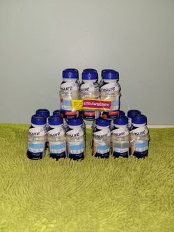 2 Butter pecan/1 strawberry pack 6 Ensure 8oz