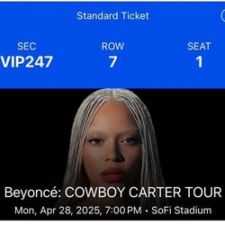 4 Tickets Beyoncé 