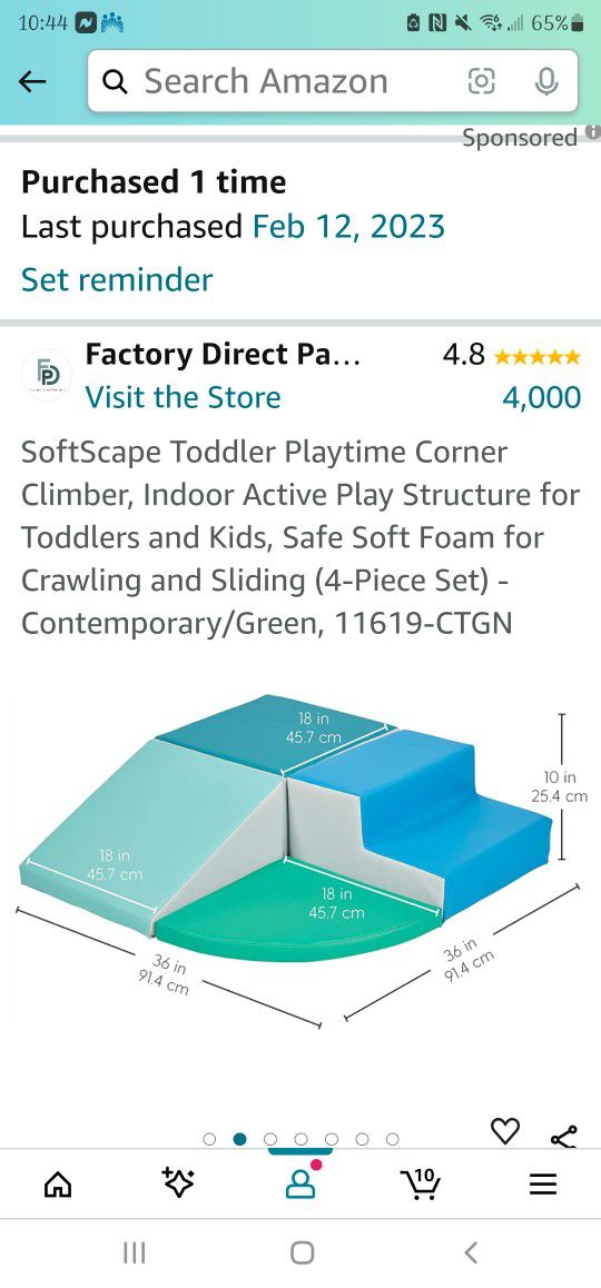 Toddler Baby Soft Foam Play Corner Climber