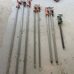 Various Pipe Clamps 2 And 6ft Long 