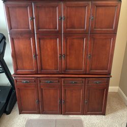 Wooden Desk/Armoire
