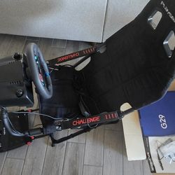 Playseat Challenge Black and Logitech G29 Steering Wheel for Sony Playstation