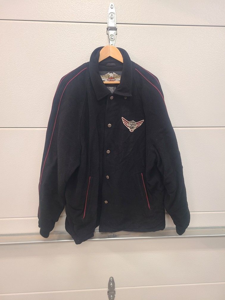 XL Harley Davidson Wool Jacket