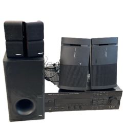 Bose Double Dual Cube Speakers.  Acoustimass 5 Series II Direct/Reflecting Speaker System