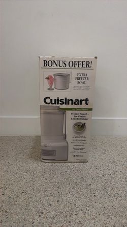 Cuisinart Ice Cream Maker ICE-21EBWS with Extra Freezer Bowl