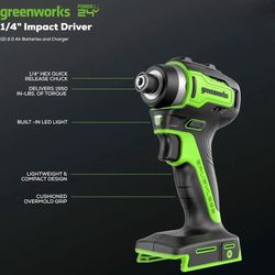 Greenworks 24V Cordless Impact Driver $29.99
